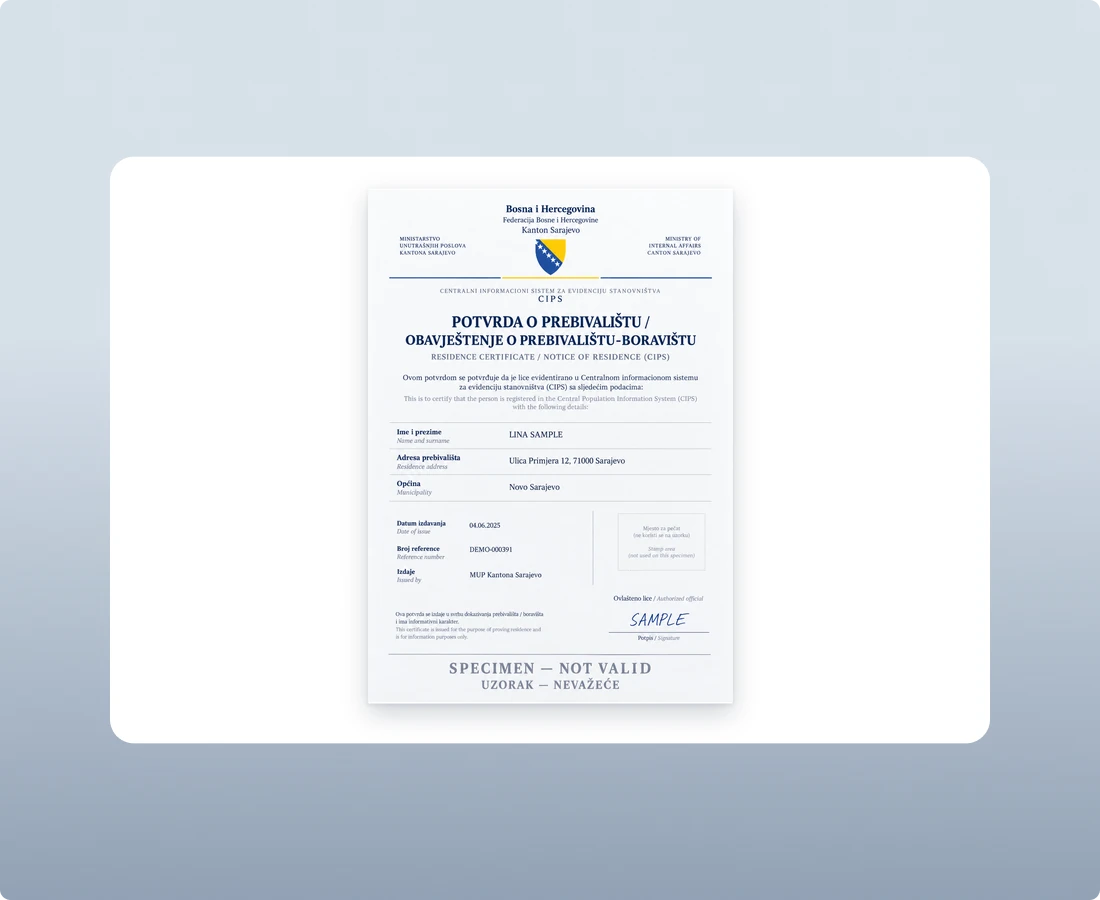 Proof of Address