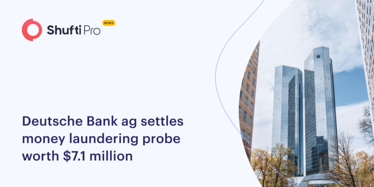 Deutsche Bank AG Settles Money Laundering Probe Worth $7.1 Million