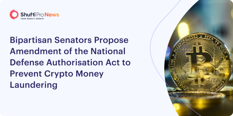 Bipartisan Senators Propose Amendment of the National Defense Authorization Act to Prevent Crypto Money Laundering
