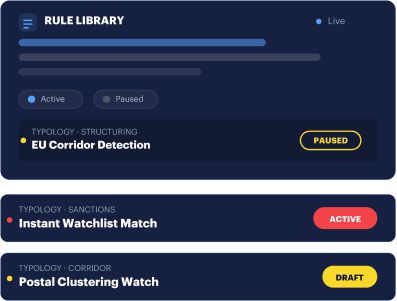 STR-88213 live filing panel: nine-stage SAR/STR path from Draft through MLRO, Submitted, Validation to Acknowledged, timestamped and retained five years.