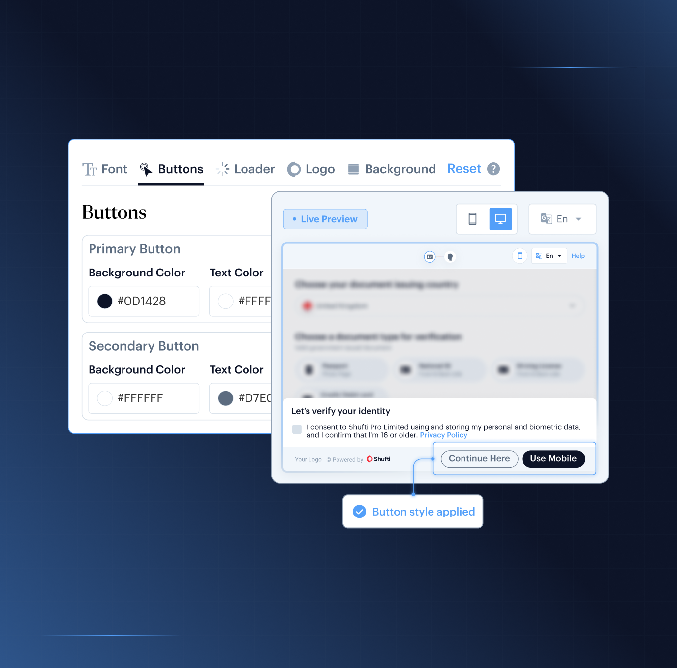 Fraud Hub case review — multi-layer risk signals showing injection attack, device intelligence, document forensics, and biometric liveness correlated in one verification session