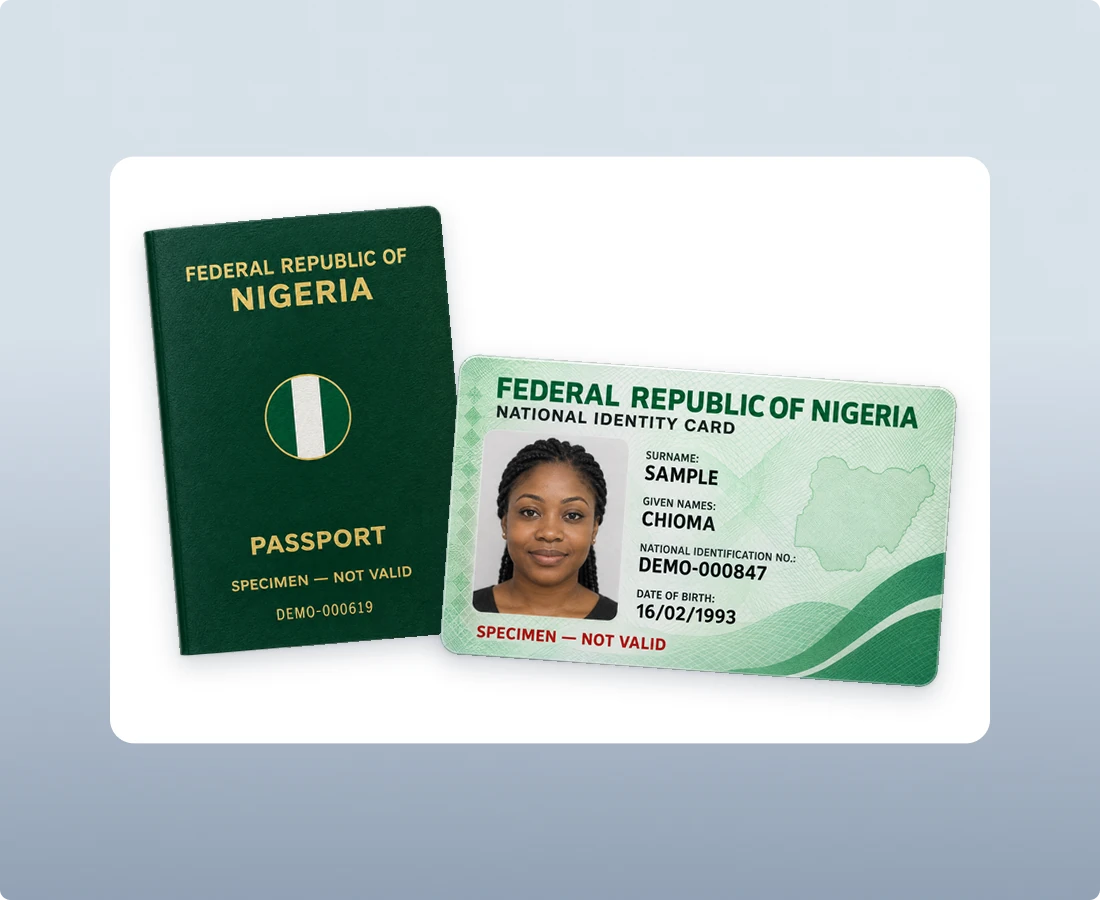 Foreign Passports and National ID Cards