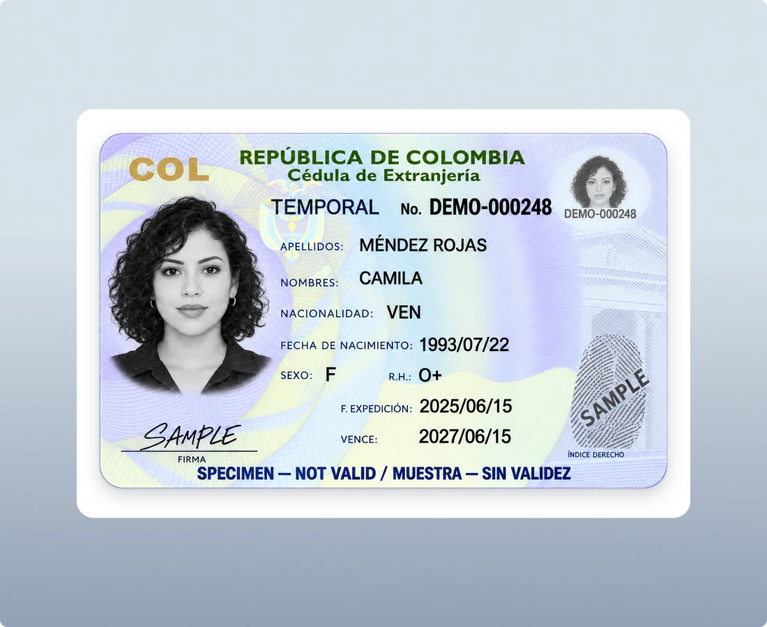 Cédula de Extranjería