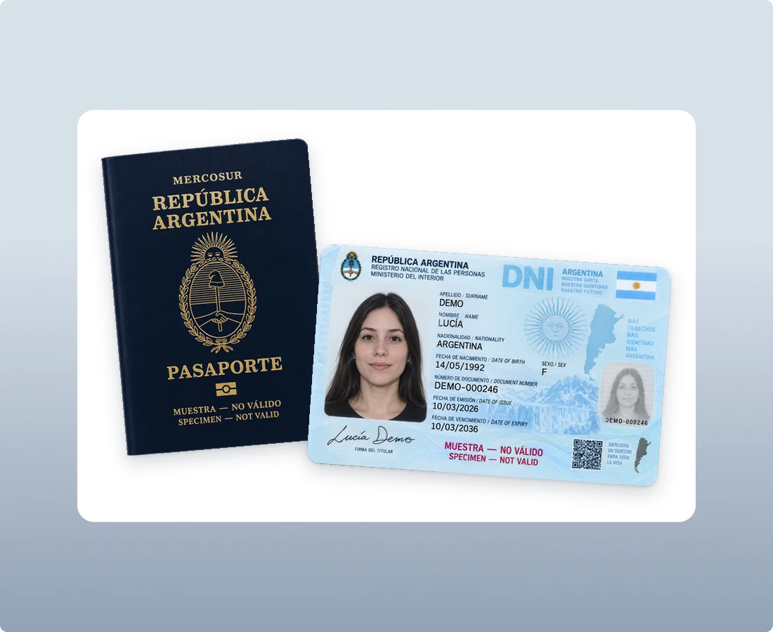 Foreign Passports and National ID Cards