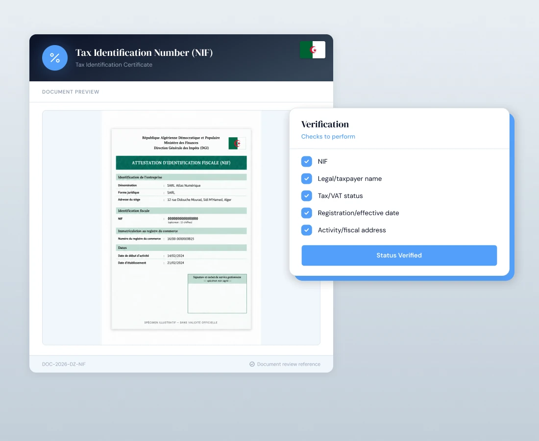 Tax Identification Number (NIF)