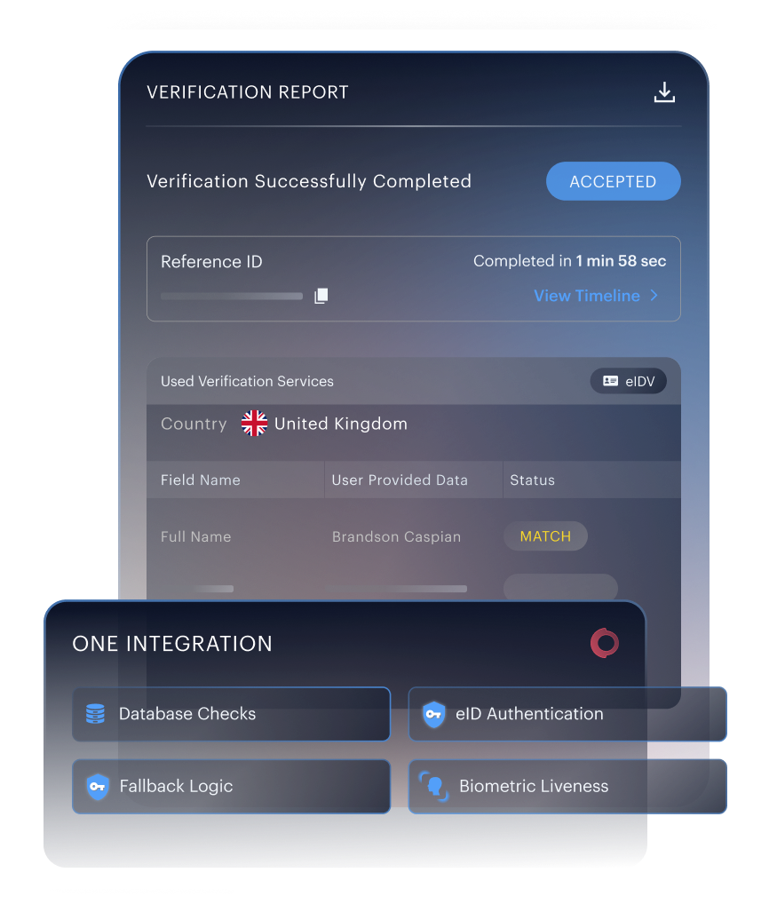 Address data intelligence mockup — multi-script extraction and structured field output.