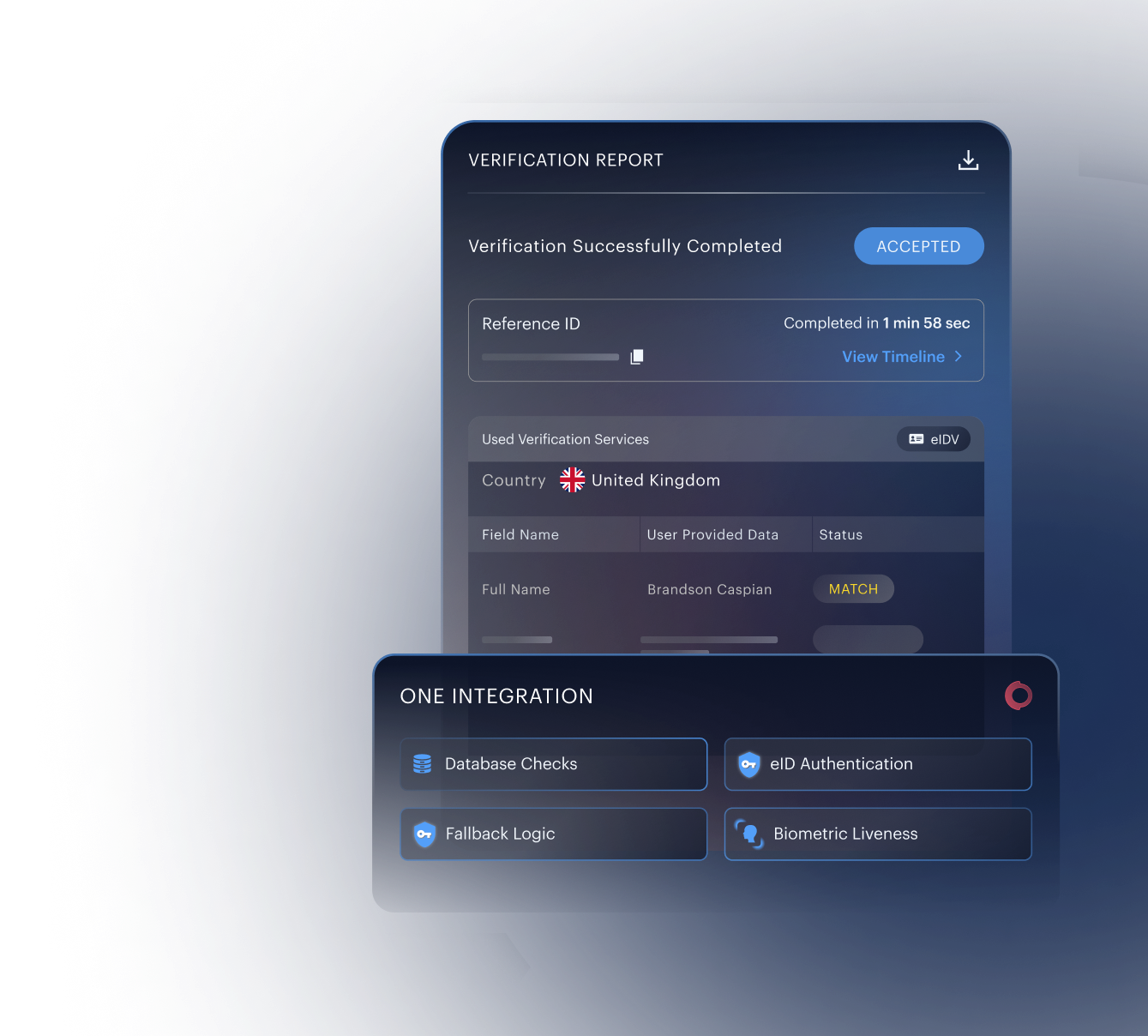 Address data intelligence mockup — multi-script extraction and structured field output.