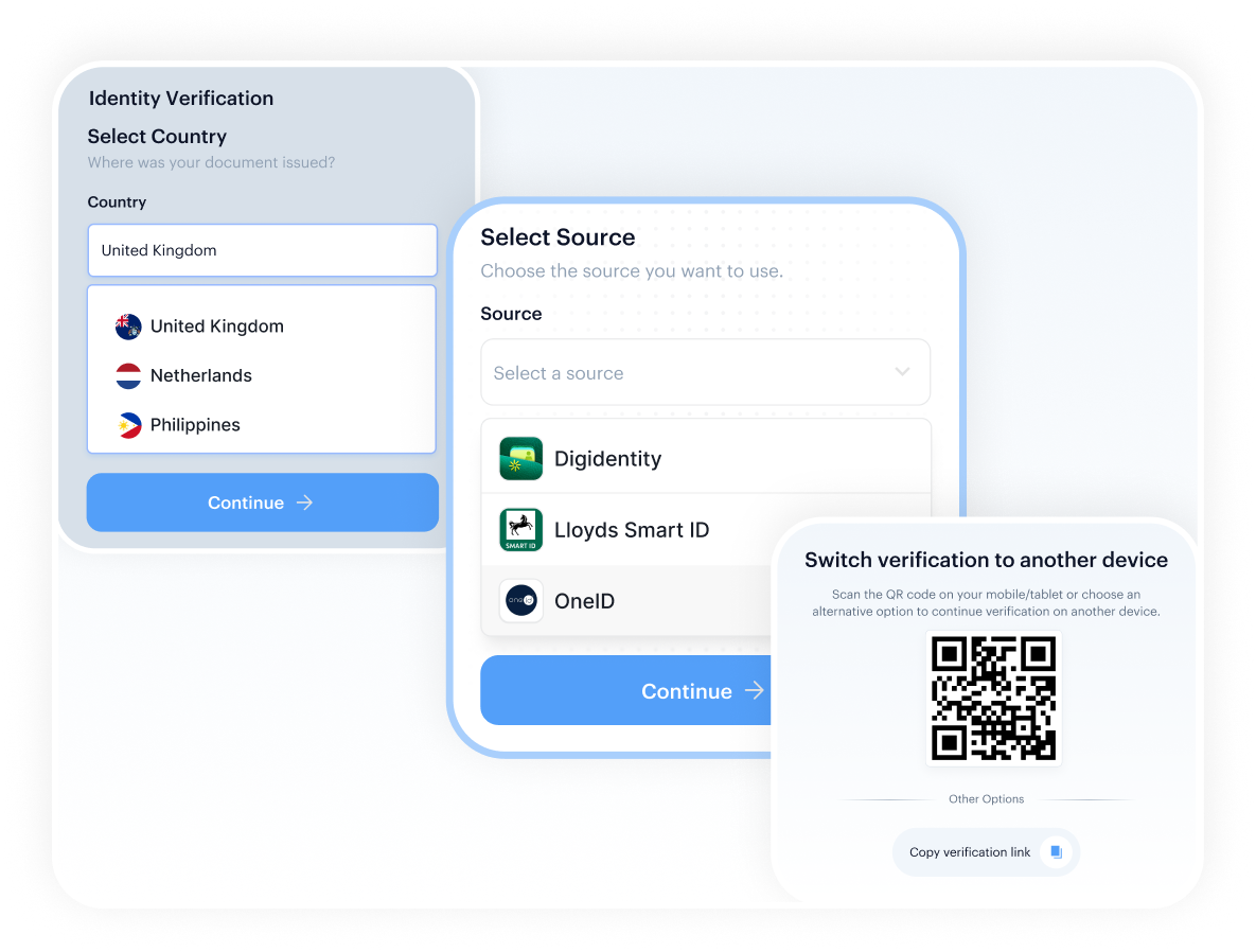 Docless address verification — source authentication across government, credit, postal, telco data