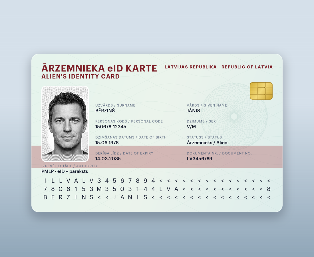 Foreigner’s eID Card (ārzemnieka eID karte)