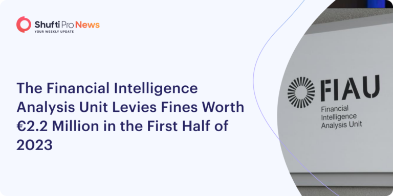 The Financial Intelligence Analysis Unit Levies Fines Worth €2.2 Million in the First Half of 2023