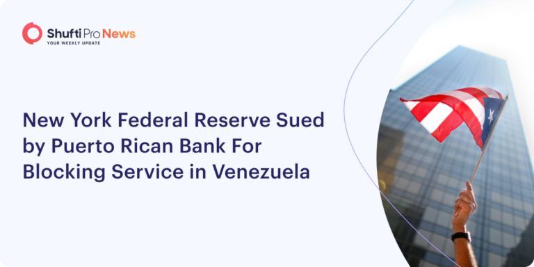 New York Federal Reserve Sued by Puerto Rican Bank For Blocking Service in Venezuela