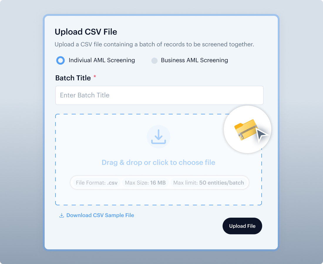Bulk Upload Search