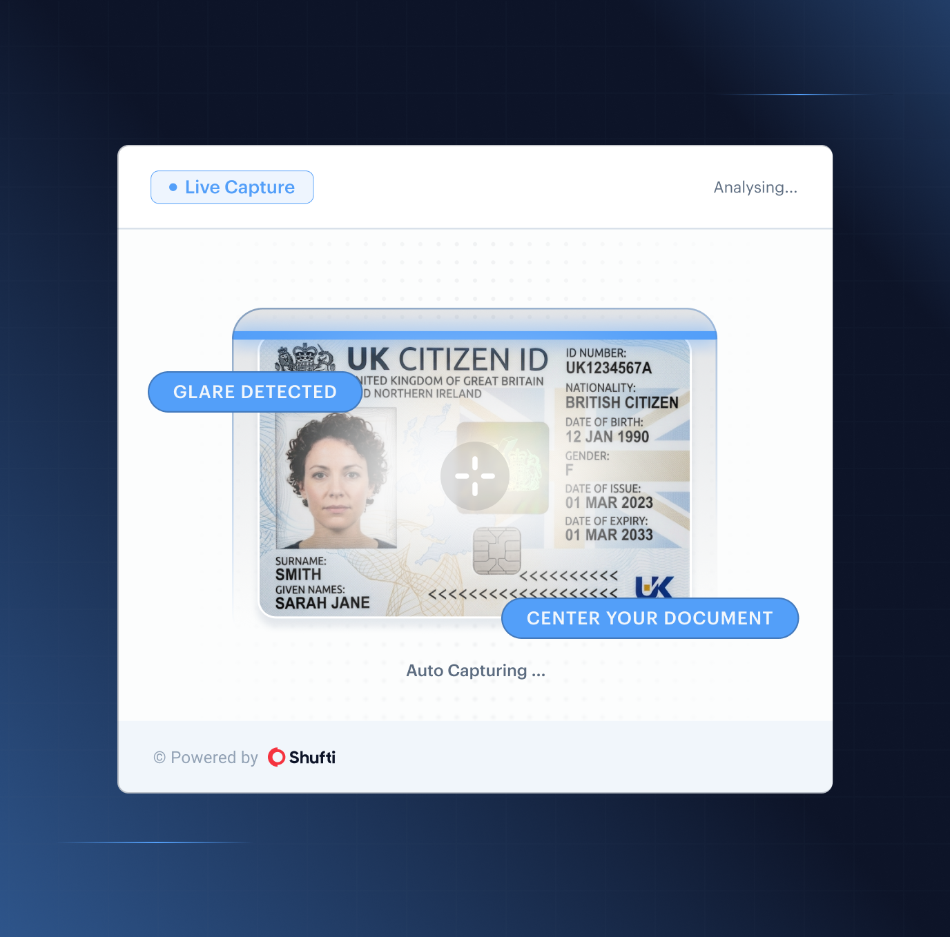 Fraud Hub case review — multi-layer risk signals showing injection attack, device intelligence, document forensics, and biometric liveness correlated in one verification session