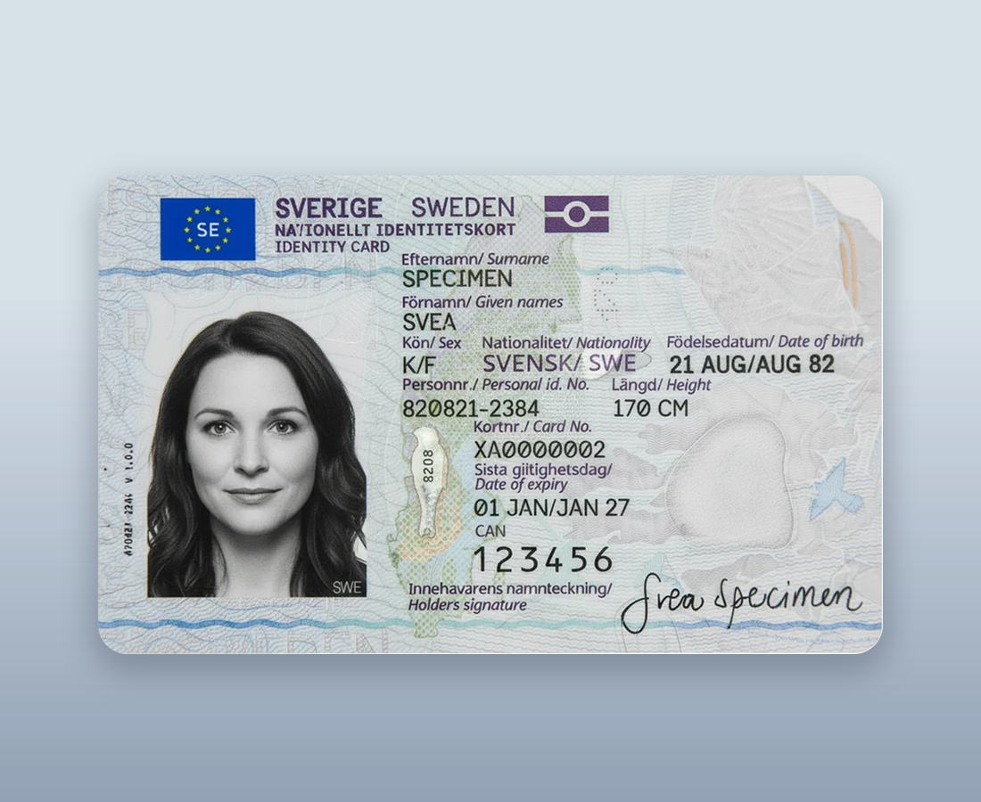 Swedish National Identity Card
