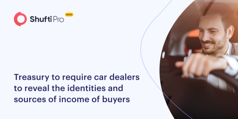 Treasury to Require Car Dealers to Reveal the Identities and Sources of Income of Buyers