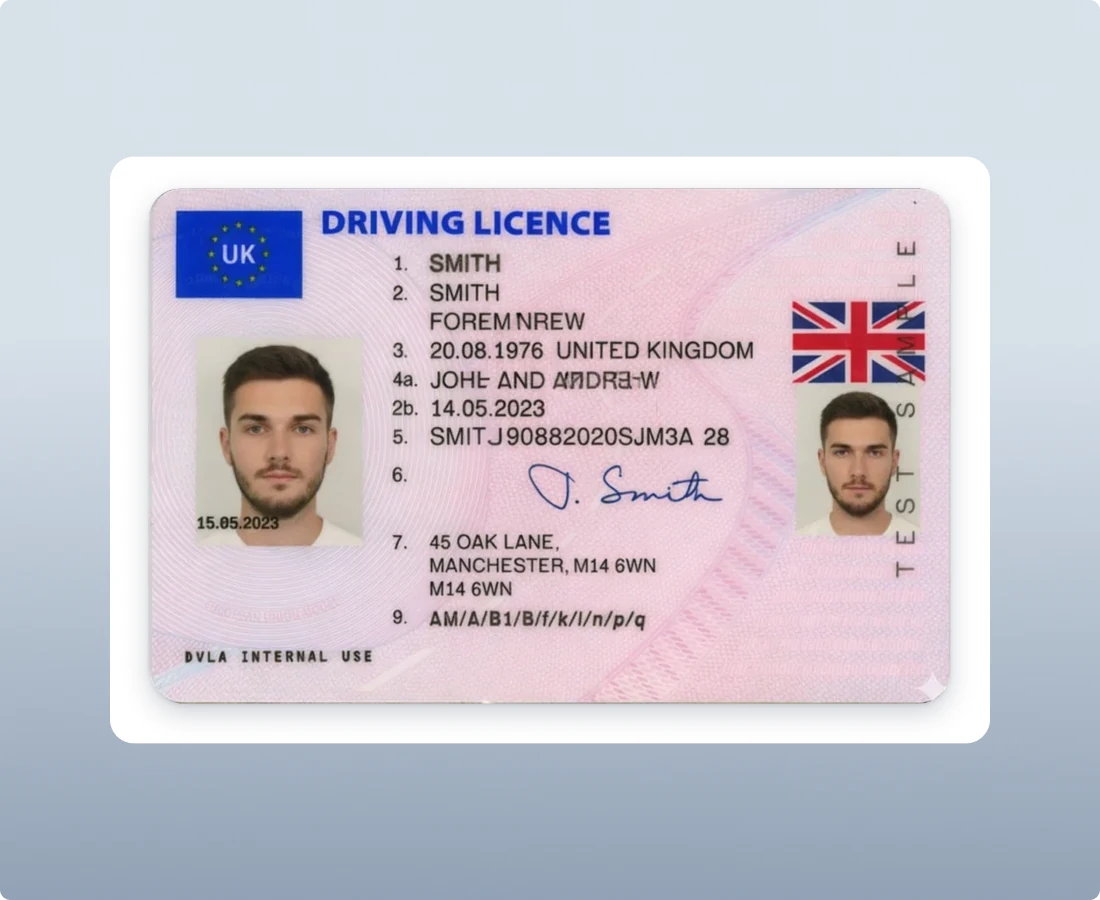 DVLA and DVA Photocard Driving Licences