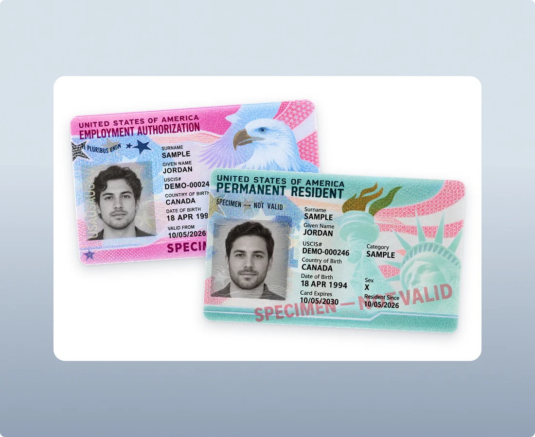 Permanent Resident Card and Employment Authorization Document