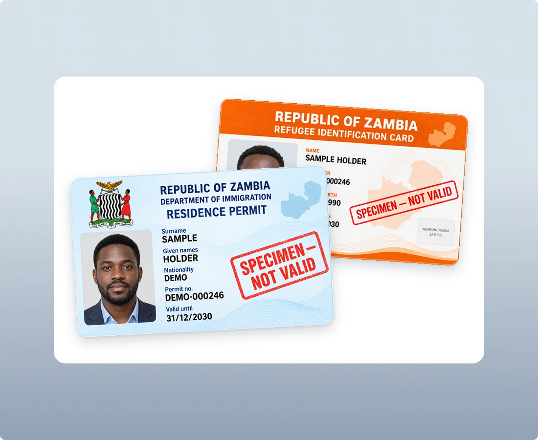 Residence Permits and Refugee Identification Cards