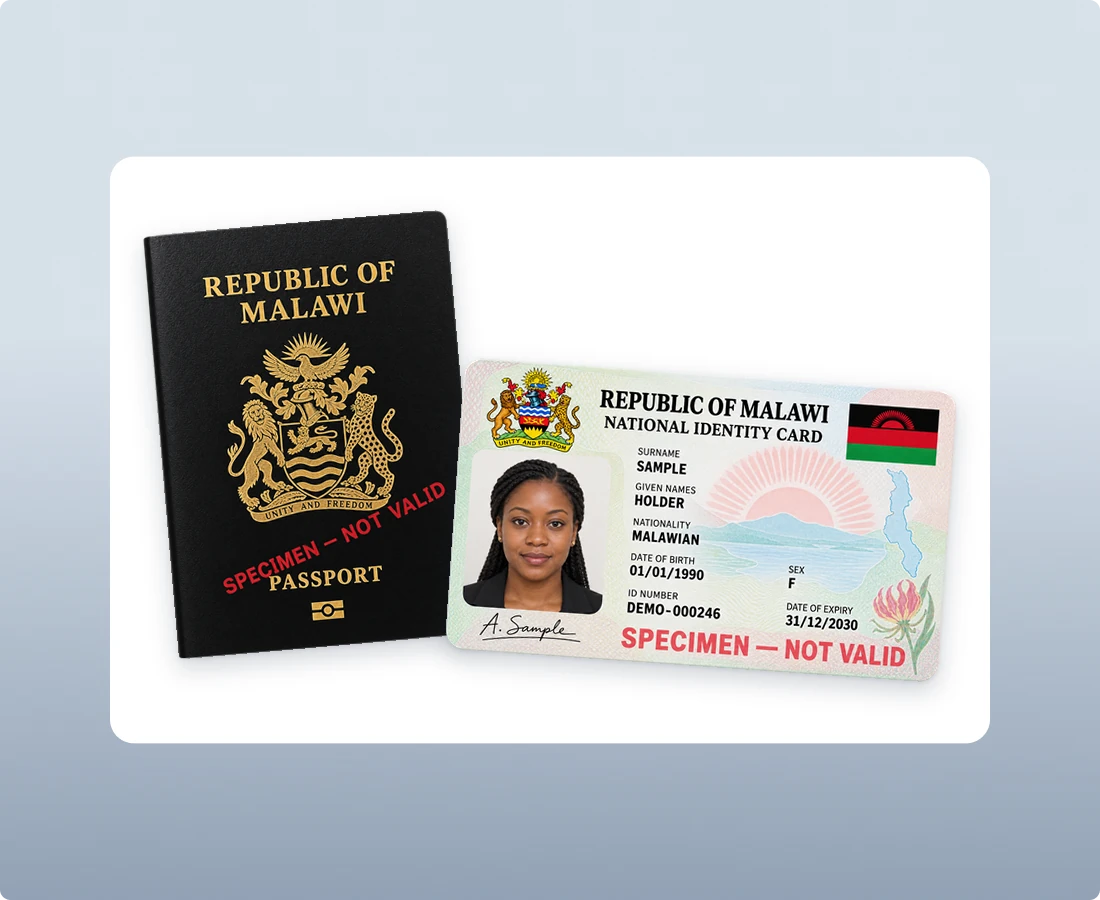 Foreign Passports and National ID Cards