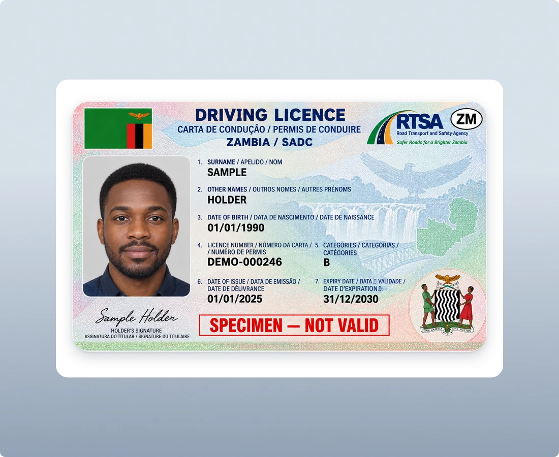 Zambian Driving Licence
