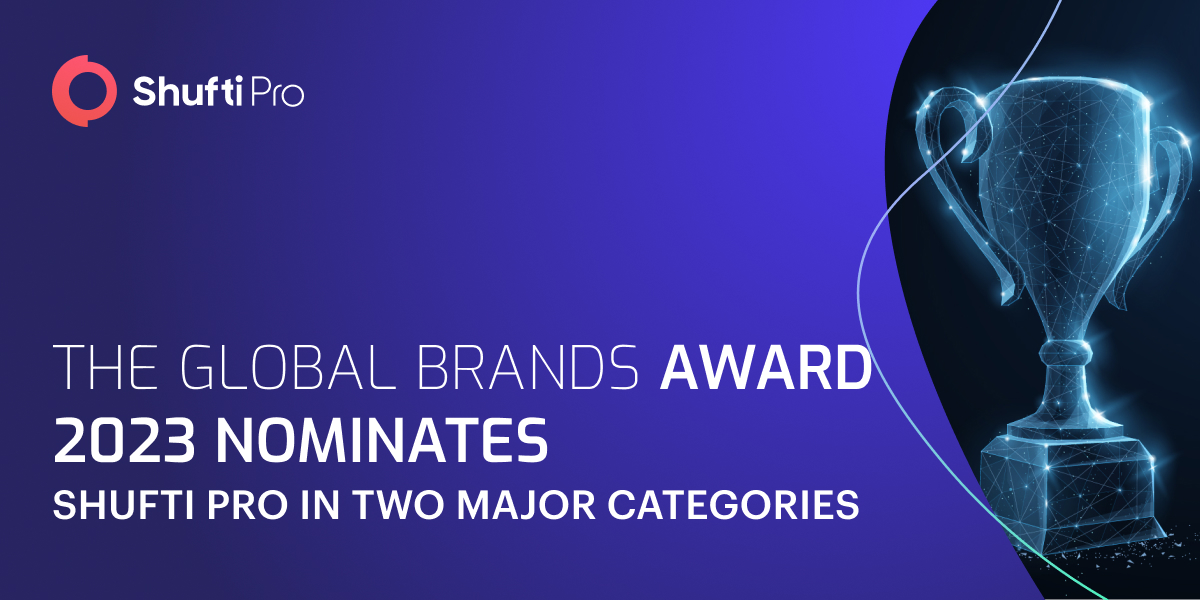 Shufti Pro Receives 2 Nominations from The Global Brands Award 2023