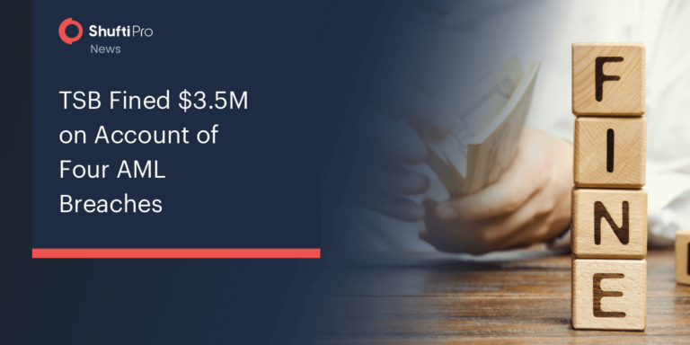 TSB Fined $3.5M on Account of Four AML Breaches