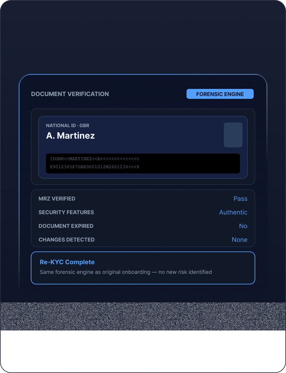 Document Verification mockup