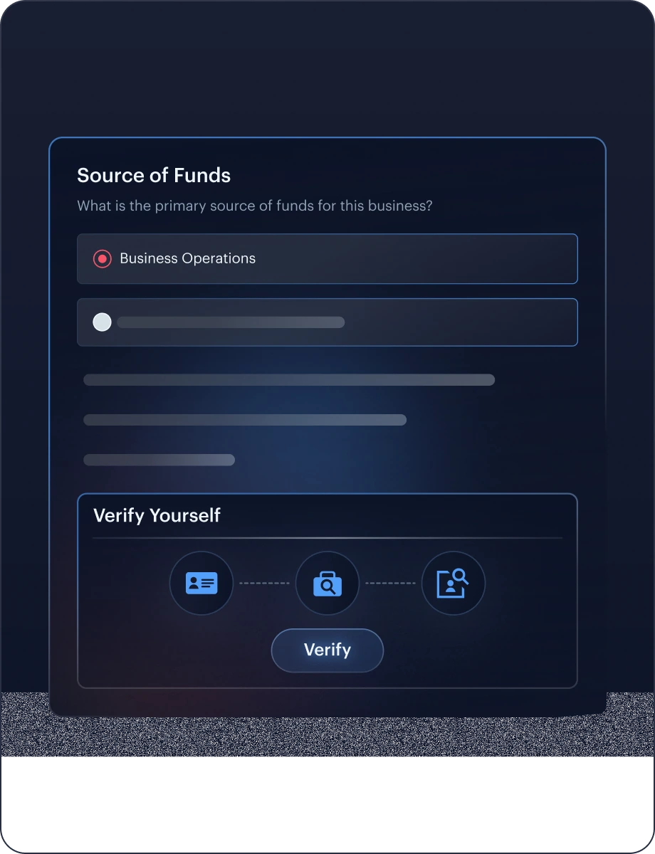 Due Diligence monitoring interface