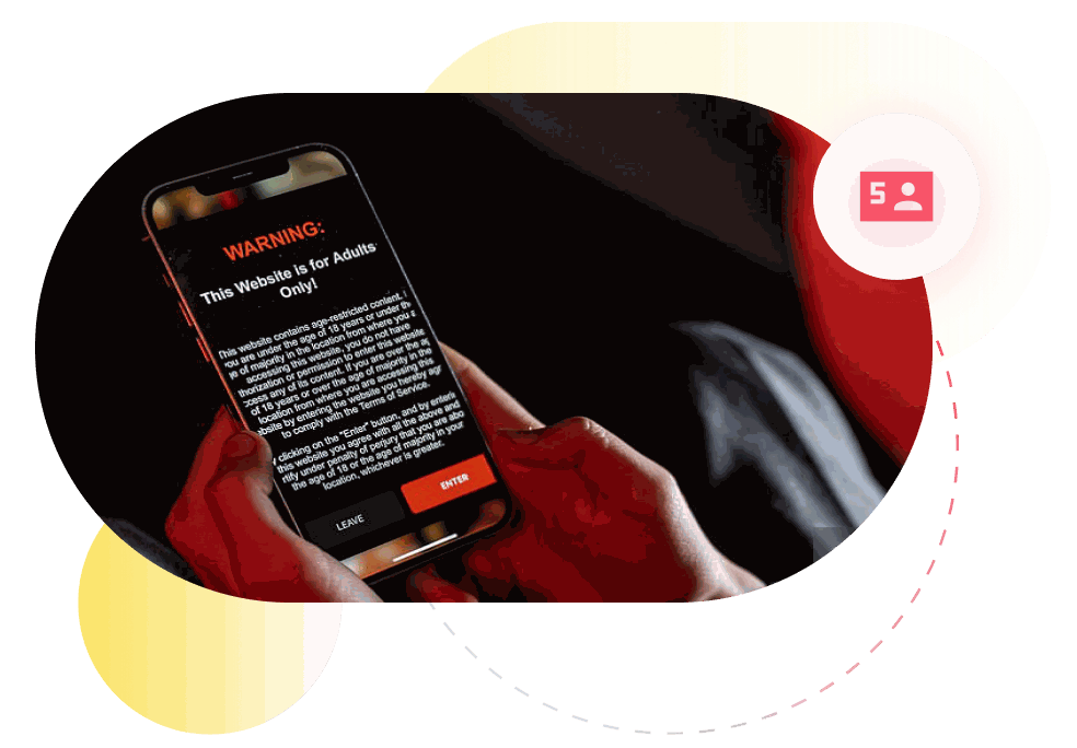 Adult Content onboarding, age assurance at signup