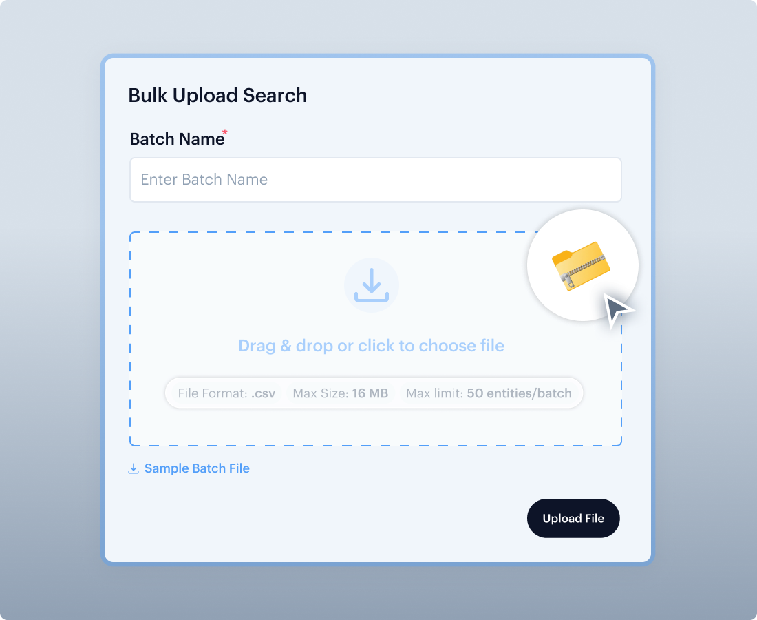 Bulk Upload Search