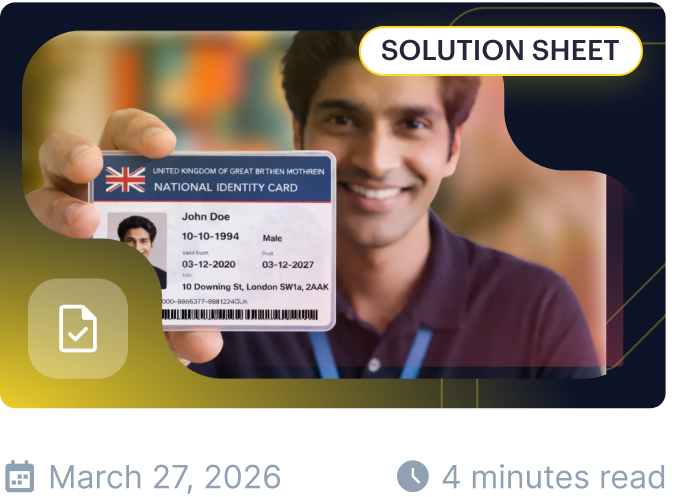 Verify the Document. Confirm the Person