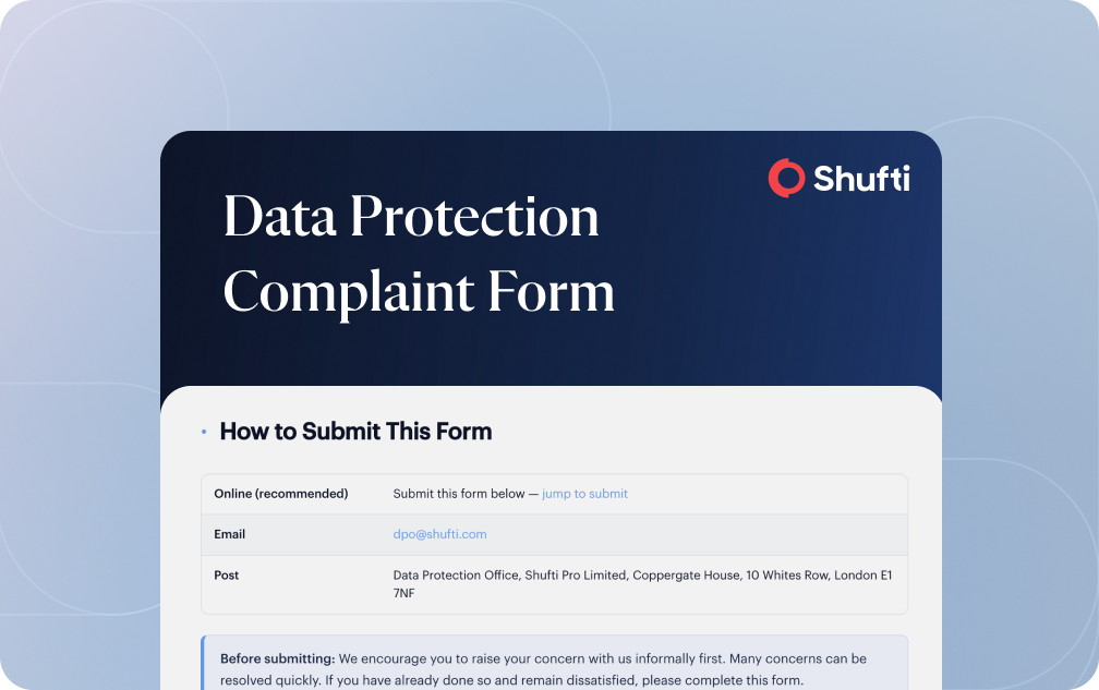 Data Protection Complaint Form