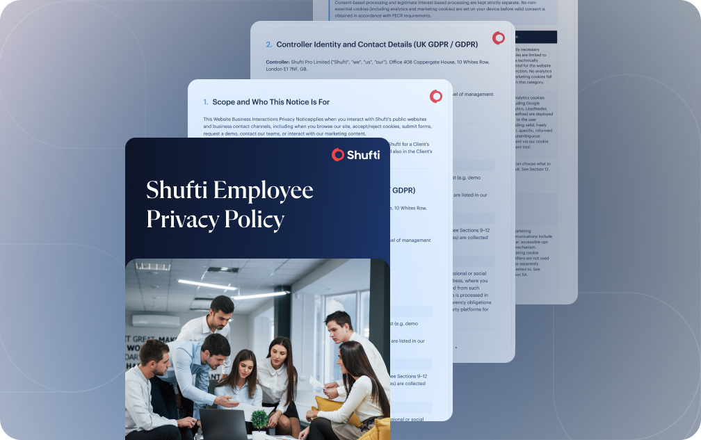 Shufti Employee Privacy Policy