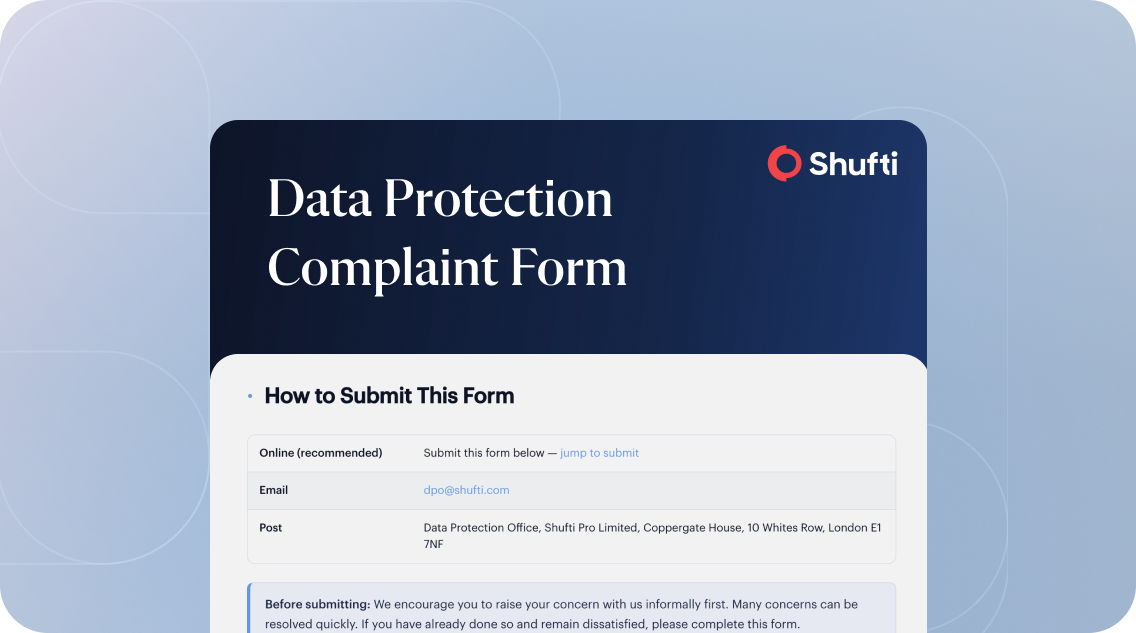 Data Protection Complaint Form