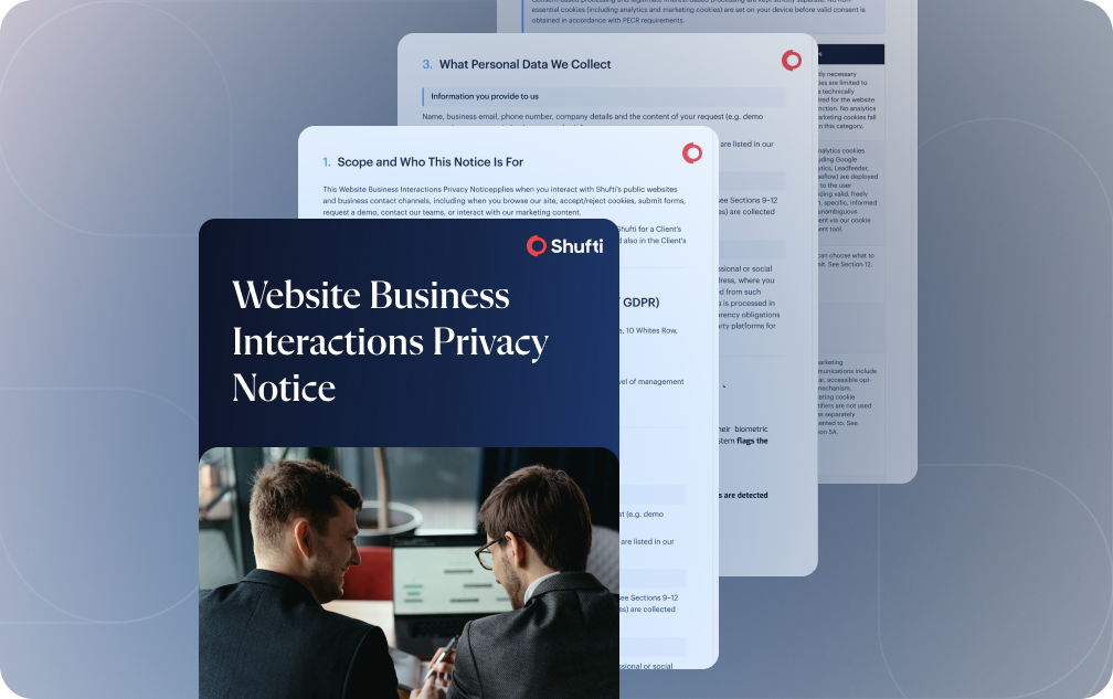 Website Business Interactions Privacy Notice