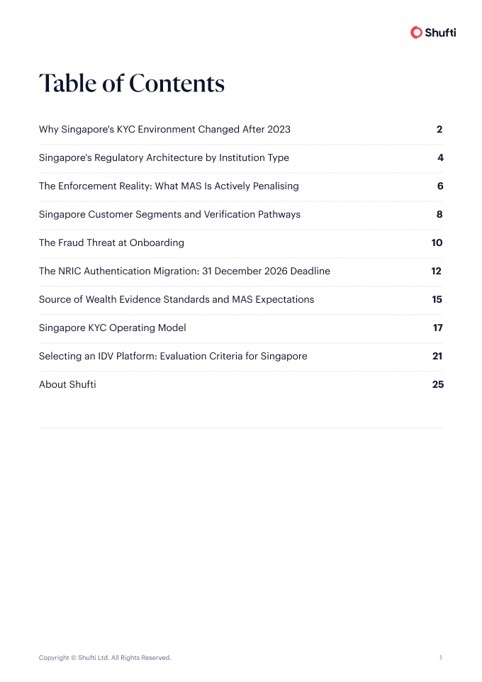 Guide — table of contents