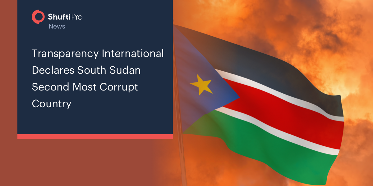 Transparency International Declares South Sudan Second Most Corrupt Country