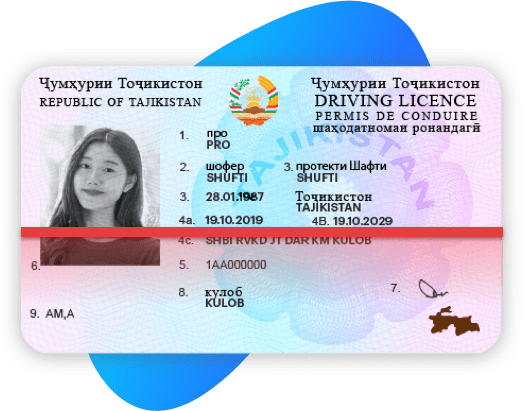 tajikistan driving license