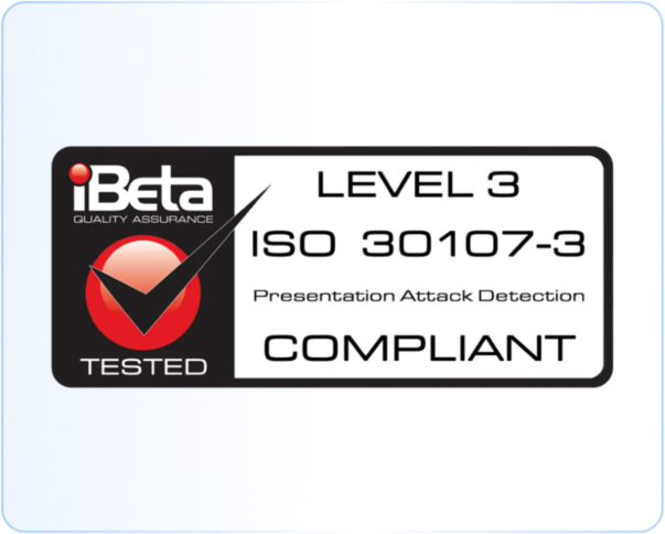 iBeta PAD Level 3 certification badge