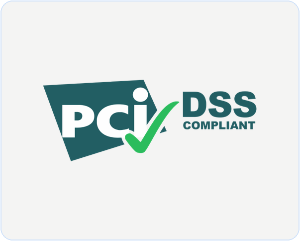 PCI DSS compliant badge
