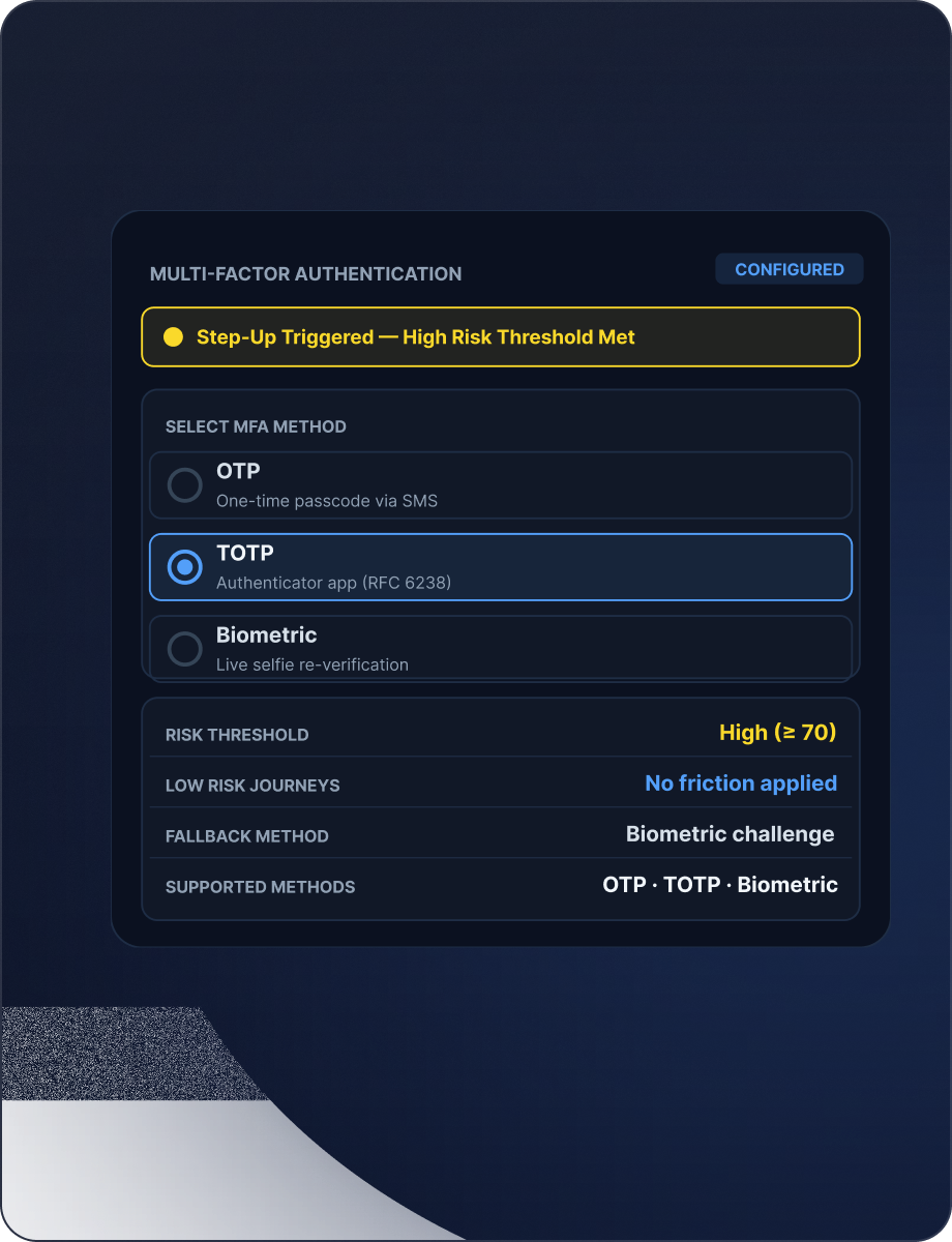 AML Screening mockup