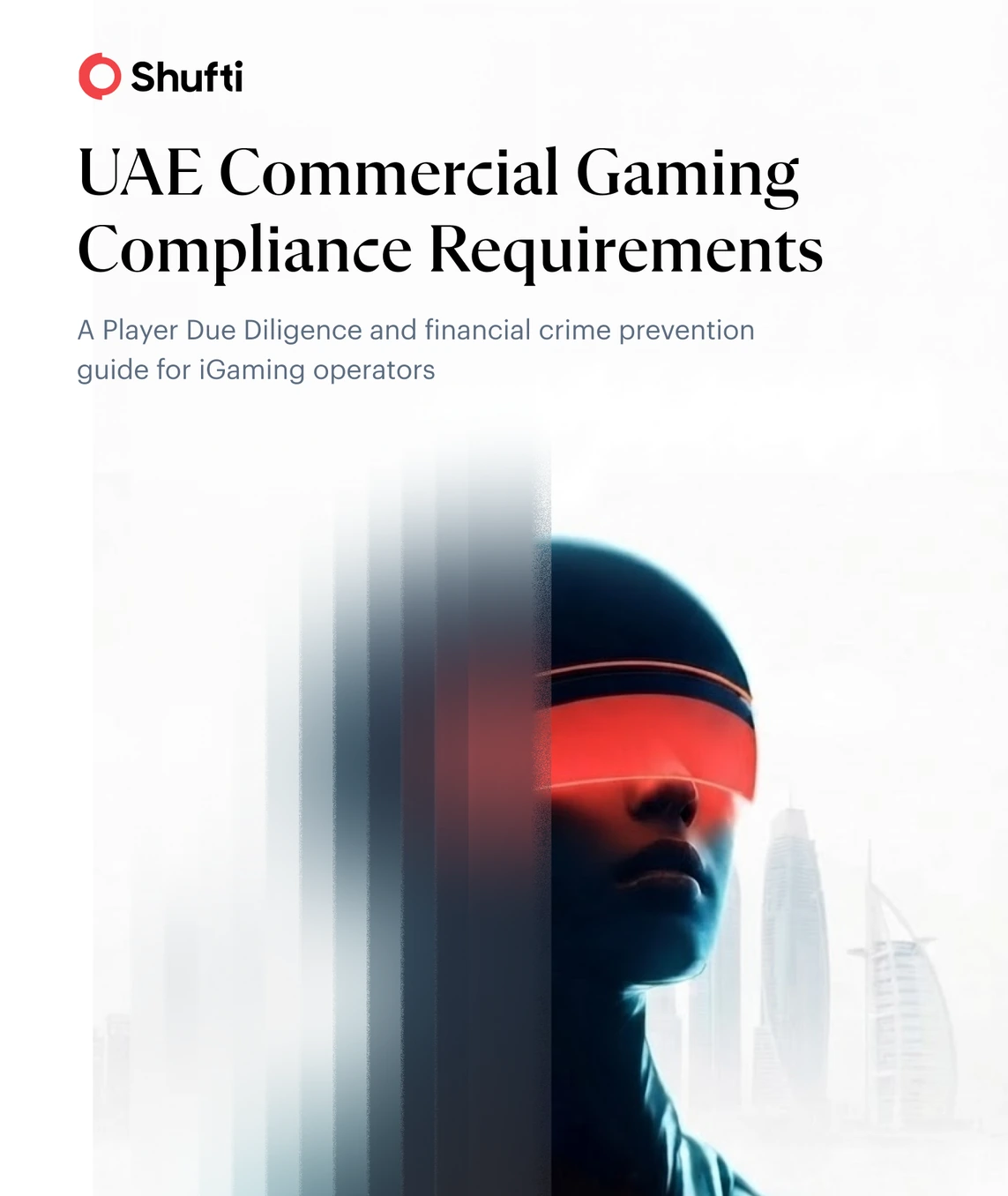 UAE Commercial Gaming Compliance Requirements &mdash; guide cover: a Player Due Diligence and financial crime prevention guide for iGaming operators