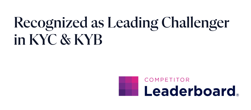 Recognized as Leading Challenger in KYC & KYB